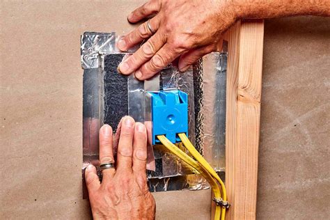 how to seal electrical boxes|insulation around electrical boxes.